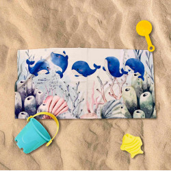 Плажна кърпа за деца Sea floor